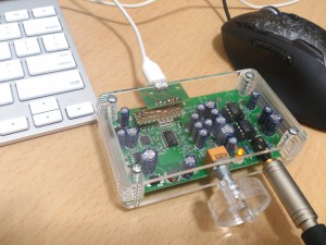 アクリルカットで作成したDACエンクローシャ